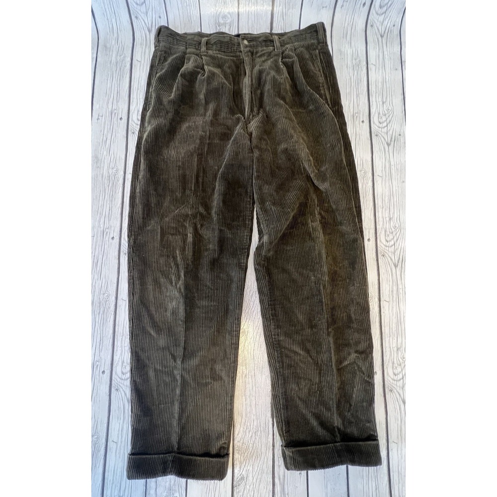 Vintage Bill Blass Jeans Mens Pants Brown Corduroy  34x30